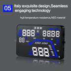 Q7 5.5 inch Car GPS HUD Vehicle-mounted Head Up Display Security System, Support Speed & Real Time & Altitude & Over Speed Alarm & Satellite Number, etc., Q7