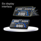 Q7 5.5 inch Car GPS HUD Vehicle-mounted Head Up Display Security System, Support Speed & Real Time & Altitude & Over Speed Alarm & Satellite Number, etc., Q7