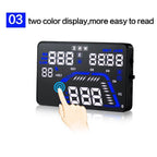Q7 5.5 inch Car GPS HUD Vehicle-mounted Head Up Display Security System, Support Speed & Real Time & Altitude & Over Speed Alarm & Satellite Number, etc., Q7