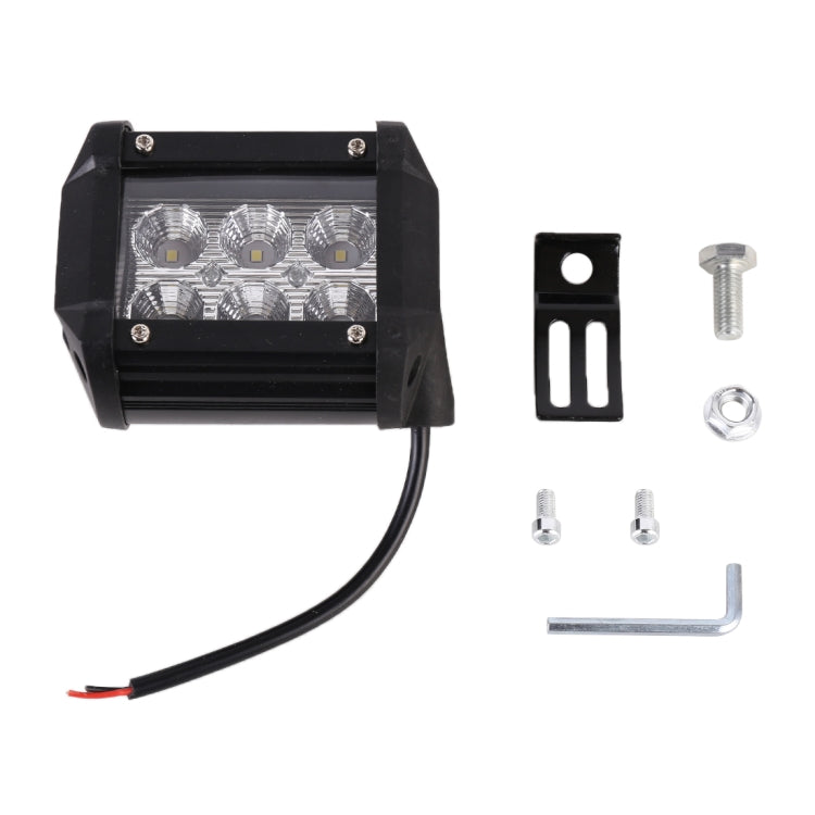 18W 6 LED White Light Floodlight Engineering Lamp / Waterproof IP67 SUVs Light, DC 10-30V, 6 LED Floodlight – Waterproof