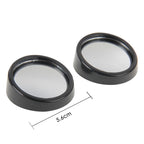 2 PCS SY-022 Car Vehicle Mirror Blind Spot Rear View Small Round Mirror, Diameter: about 5.6cm, SY-022(Black), SY-022