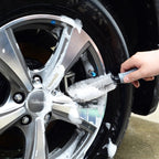 KANEED Car Wheel Tire Rim Scrub Brush Hub Clean Wash Brush Car Truck Motorcycle Bike Washing Cleaning Tool, Tire Rim Scrub Brush Tire Rim Scrub Brush