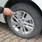 KANEED Car Wheel Tire Rim Scrub Brush Hub Clean Wash Brush Car Truck Motorcycle Bike Washing Cleaning Tool, Tire Rim Scrub Brush