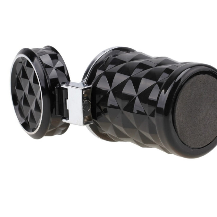 Diamond Facets Car Ashtray with LED Light, with LED Light(Black), with LED Light(White)