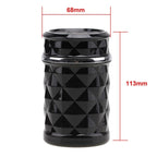 Diamond Facets Car Ashtray with LED Light, with LED Light(Black), with LED Light(White)
