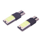 2 PCS T10 3W 160-180LM 2 LED Ice Blue COB LED Decode Car Clearance Lights Lamp, DC12V, 2 LED COB LEDs, COB LEDs