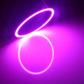 80mm 5W 180LM Angel Eyes Circles Car Headlight COB LED Lights for Vehicles, DC 12-24V, 80mm Pink Light, 80mm Green Light 80mm Pink Light S-CMS-0584F