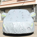 PEVA Anti-Dust Waterproof Sunproof Sedan Car Cover with Warning Strips, Fits Cars up to 4.9m(191 inch) in Length, 191inch (XL) 191inch (XL)