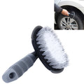 KANEED Car Motorcycle Washing Tool Car Tyre / Wheel Wash Cleaning Brush with Handle, Car Wheel Brush Car Wheel Brush