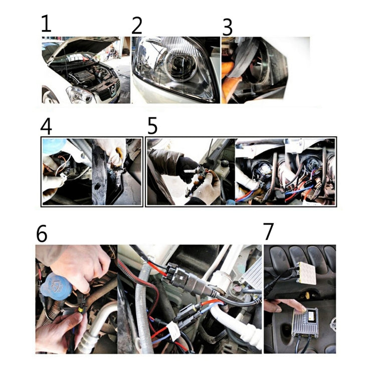 DC12V 35W H11 HID Xenon Light Single Beam Super Vision Waterproof Head Lamp, Color Temperature: 8000K, Pack of 2, H11+35W 8000K