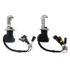 DC12V 35W H4-3 HID Xenon Light Single Beam Super Vision Waterproof Head Lamp with One Cable, Color Temperature: 6000K, Pack of 2, H4