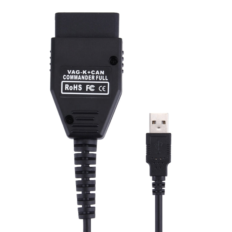 VAG K + CAN Commander Full 1.4 OBDII Diagnostic Tool for Audi / VW, Black – Durable Build, Easy to Use