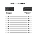 9 Pin to 16 Pin OBDII Diagnostic Cable for Subaru, 9 Pin to 16 Pin