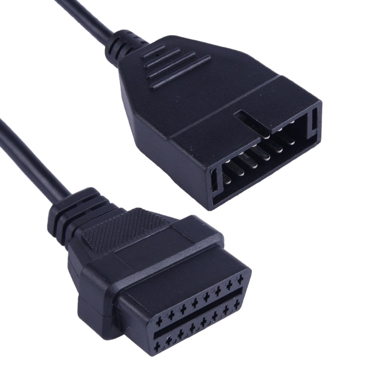 12 Pin to 16 Pin OBDII Diagnostic Cable for General Motors, Full Length: 19cm – Durable Build, Easy to Use, For General Motors