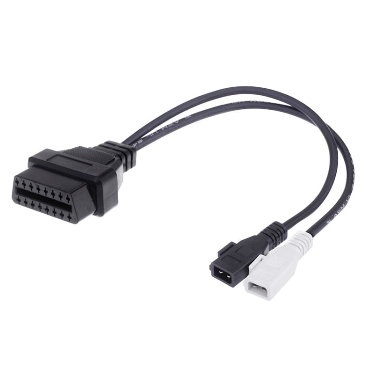 2 x 2 Pin to 16 Pin OBDII Diagnostic Cable for Audi, 2 x 2 Pin to 16 Pin 2 x 2 Pin to 16 Pin