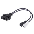 2 x 2 Pin to 16 Pin OBDII Diagnostic Cable for Audi, 2 x 2 Pin to 16 Pin 2 x 2 Pin to 16 Pin