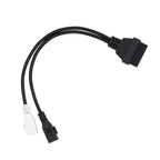 2 x 2 Pin to 16 Pin OBDII Diagnostic Cable for Audi, 2 x 2 Pin to 16 Pin