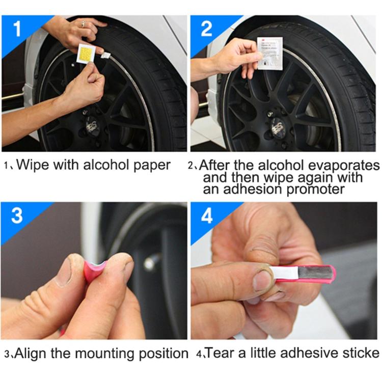 Universal Decorative Scratchproof Stickup 8M Flexible Car Wheel Hub TRIM Mouldings Decoration Strip, 15 inch, 8m – Durable Build, Easy to Use