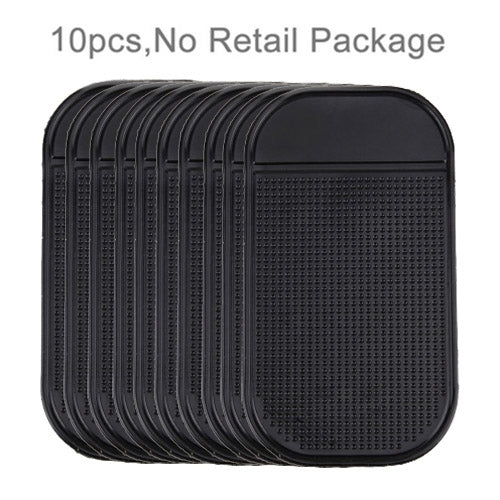 10 PCS Car Anti-Slip Mat Super Sticky Pad for Phone / GPS/ MP4/ MP3 Black