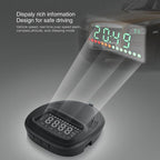 A1 2.0 inch Car GPS HUD Head Up Display Vehicle-mounted Security System, Support Speed & Real Time & Altitude & Over Speed Alarm & Compass & MPH & Auto Sleeping & KM & Satellite Signal, A1