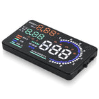 A8 5.5 inch Car OBDII HUD Warning System Vehicle-mounted Head Up Display Projector with LED, Support Fuel Consumption & Over Speed Alarm & Water Temperature & Fault Diagnosis, A8