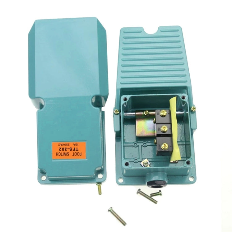 TFS-302 AC 250V 15A Anti-slip Metal Case Foot Control Pedal Switch, TFS-302 – Durable Build, Easy to Use