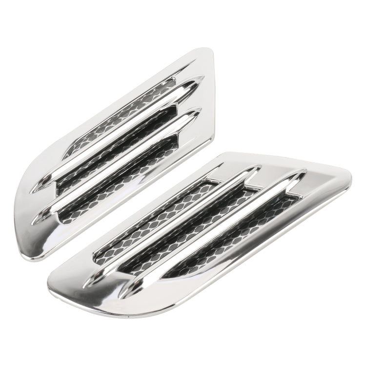 Car Decoration Stickers, Pair Silver