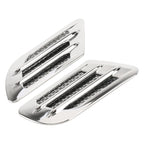 Car Decoration Stickers, Pair Silver