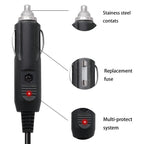 2A 5.5 x 2.1mm DC Power Supply Adapter Plug Coiled Cable Car Charger, Length: 40-140cm, 5.5 x 2.1mm – Durable Build, Easy to Use