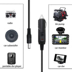 2A 5.5 x 2.1mm DC Power Supply Adapter Plug Coiled Cable Car Charger, Length: 40-140cm, 5.5 x 2.1mm – Durable Build, Easy to Use