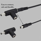 2A 5.5 x 2.1mm DC Power Supply Adapter Plug Coiled Cable Car Charger, Length: 40-140cm, 5.5 x 2.1mm – Durable Build, Easy to Use