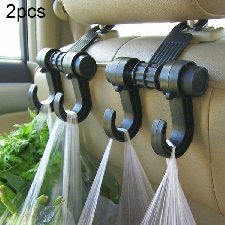 KANEED Car Vehicle Multi-functional Seat Headrest Bag Hanger Hook Holder Seat Headrest Hanger Hanging Holder Double Hooks, Car Double Hooks – Durable Build, Easy to Use Car Double Hooks