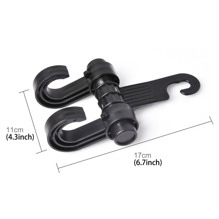 KANEED Car Vehicle Multi-functional Seat Headrest Bag Hanger Hook Holder Seat Headrest Hanger Hanging Holder Double Hooks, Car Double Hooks – Durable Build, Easy to Use