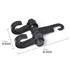 KANEED Car Vehicle Multi-functional Seat Headrest Bag Hanger Hook Holder Seat Headrest Hanger Hanging Holder Double Hooks, Car Double Hooks – Durable Build, Easy to Use