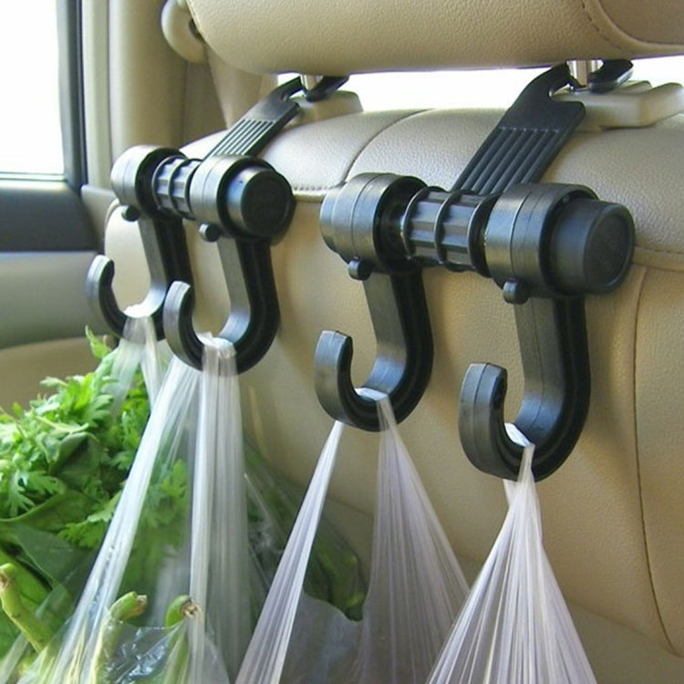 KANEED Car Vehicle Multi-functional Seat Headrest Bag Hanger Hook Holder Seat Headrest Hanger Hanging Holder Double Hooks, Car Double Hooks – Durable Build, Easy to Use
