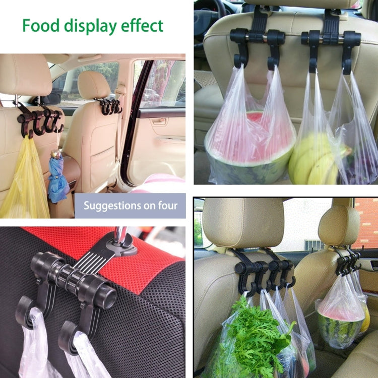 KANEED Car Vehicle Multi-functional Seat Headrest Bag Hanger Hook Holder Seat Headrest Hanger Hanging Holder Double Hooks, Car Double Hooks – Durable Build, Easy to Use