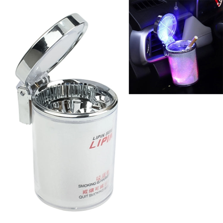 Portable 7 Color LED Light Car Automobile Ashtray Cigarette Holder, Size: 66 x 99 mm, 7 Color LED Light 7 Color LED Light White