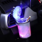 Portable 7 Color LED Light Car Automobile Ashtray Cigarette Holder, Size: 66 x 99 mm, 7 Color LED Light