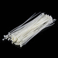 500 PCS 3 x 150mm Self-Locking Nylon Cable Wire Zip Ties, 3mm x 150mm White 3mm x 150mm White White