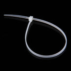 500 PCS 3 x 150mm Self-Locking Nylon Cable Wire Zip Ties, 3mm x 150mm White