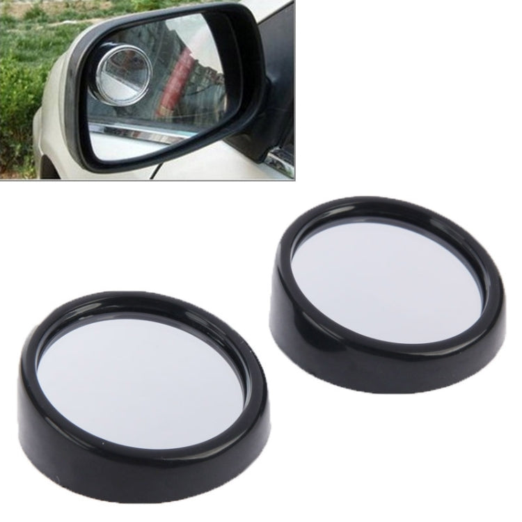 2 PCS 3R11 Car Rear View Mirror Wide Angle Mirror Side Mirror, 360 Degree Rotation Adjustable, 3R-011(Black), 3R-011 3R-011(Black) Black