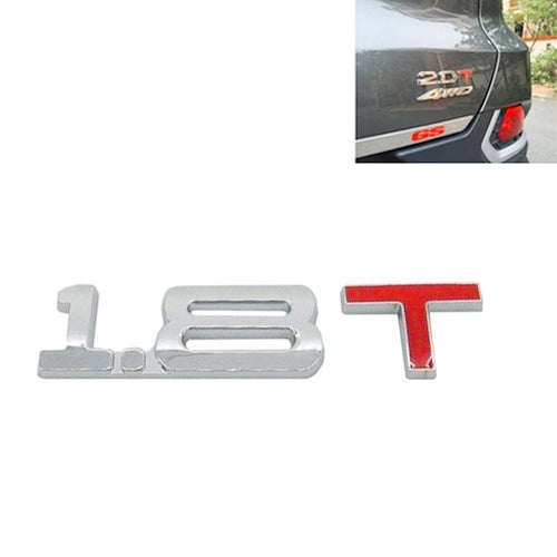 3D Universal Decal Chromed Metal Car Emblem Badge Sticker Car Trailer Gas Displacement Identification, Size: 8.5x2.5 cm, 2.8T, 3.0T, 1.6T, 1.8T, 2.0T, 2.5T – Durable Build, Easy to Use 1.8T S-CMS-2050B