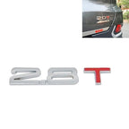 3D Universal Decal Chromed Metal Car Emblem Badge Sticker Car Trailer Gas Displacement Identification, Size: 8.5x2.5 cm, 2.8T, 3.0T, 1.6T, 1.8T, 2.0T, 2.5T 2.8T S-CMS-2050G