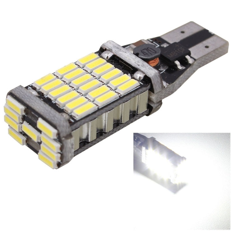 2 PCS T15 W16W 9W 450LM White Light 45 LED 4014 SMD Car Brake Light Reverse Lamp Parking Light Bulb, DC 12V, T15 T15
