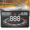E300 5.5 inch Car OBDII / EUOBD HUD Vehicle-mounted Head Up Display Security System, Support Speed & Fuel Consumption, Overspeed Alarm, Fuel Consumption, Water Temperature, etc., E300 E300