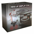 E300 5.5 inch Car OBDII / EUOBD HUD Vehicle-mounted Head Up Display Security System, Support Speed & Fuel Consumption, Overspeed Alarm, Fuel Consumption, Water Temperature, etc., E300