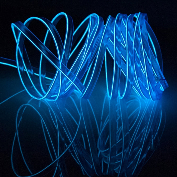 Waterproof Flat Flexible Car Strip Light with Driver for Car Decoration, Length: 5m, 5M – Waterproof 5M Blue