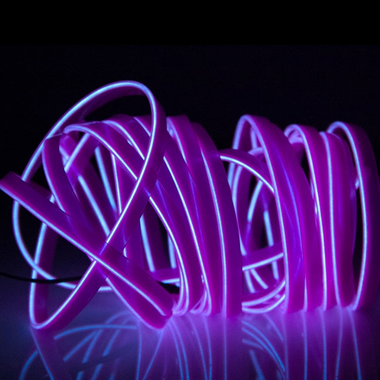 Waterproof Flat Flexible Car Strip Light with Driver for Car Decoration, Length: 5m, 5M – Waterproof 5M Purple