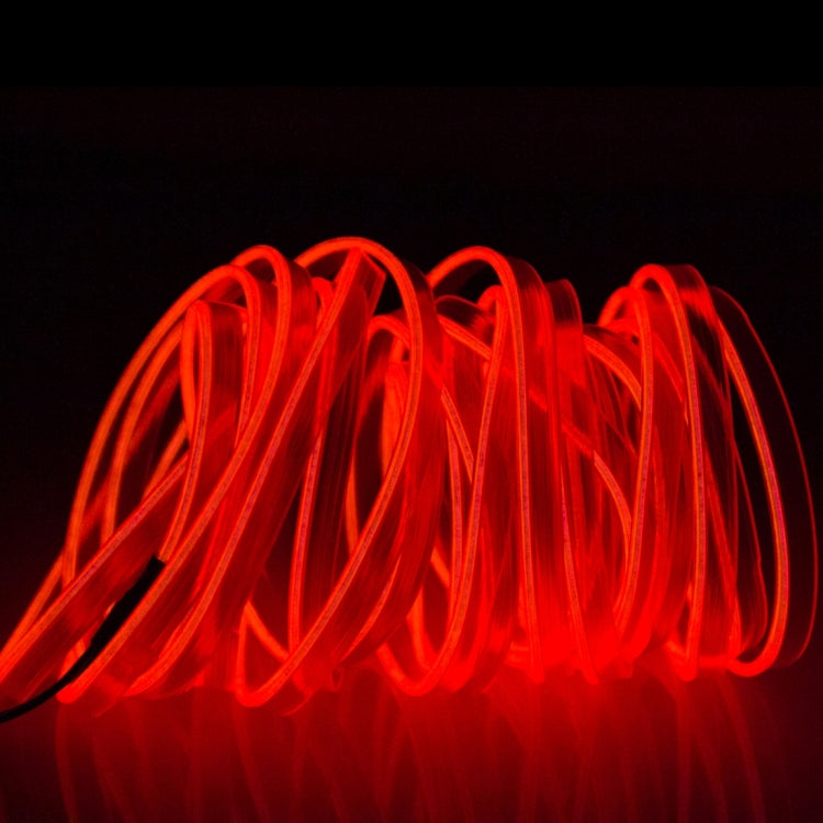 Waterproof Flat Flexible Car Strip Light with Driver for Car Decoration, Length: 5m, 5M – Waterproof 5M Red