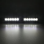 2 PCS 6 inch 6 LED 2 x 18W Car Flash Warning Light Red + Blue Change White Waterproof Emergency Light, DC 12V, Light Red + Blue Change White